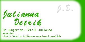 julianna detrik business card